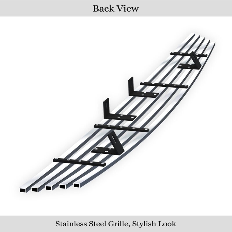 Fits 2000-2004 Ford Focus Main Upper Stainless Steel Billet Grille - Image 2