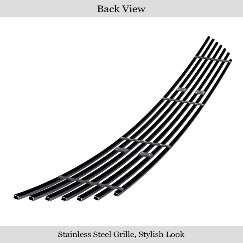 Fits 2005-2007 Honda Odyssey Lower Bumper Black Stainless Steel Billet Grille - Image 2