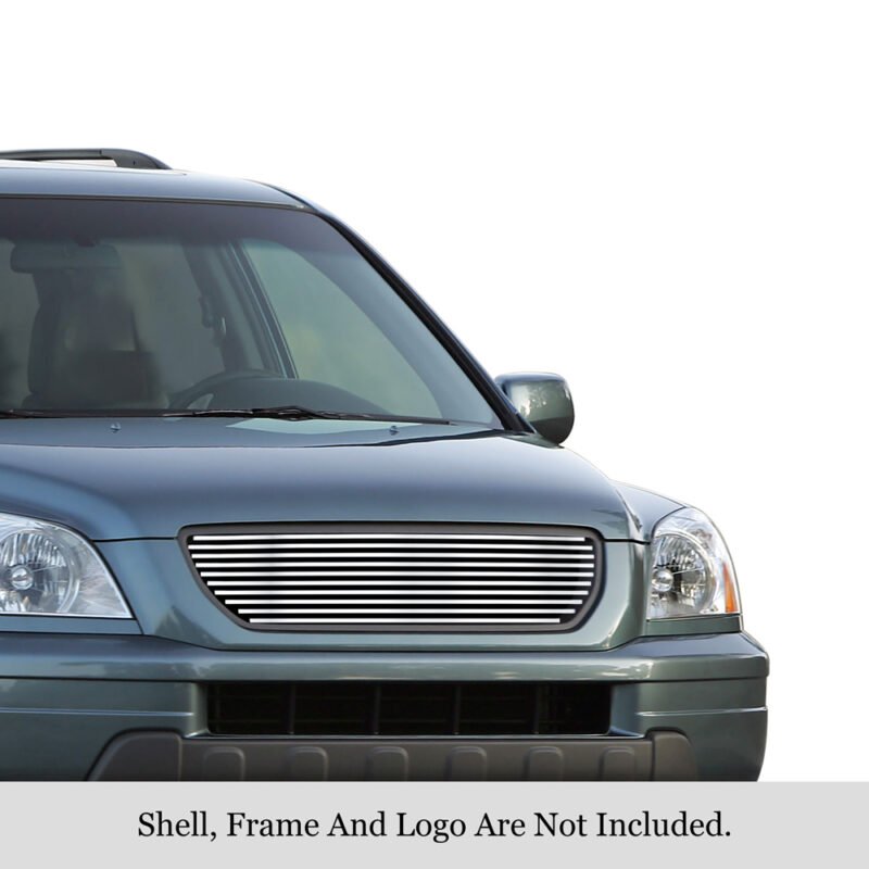 Fits 2003-2005 Honda Pilot Main Upper Stainless Steel Billet Grille - Image 3