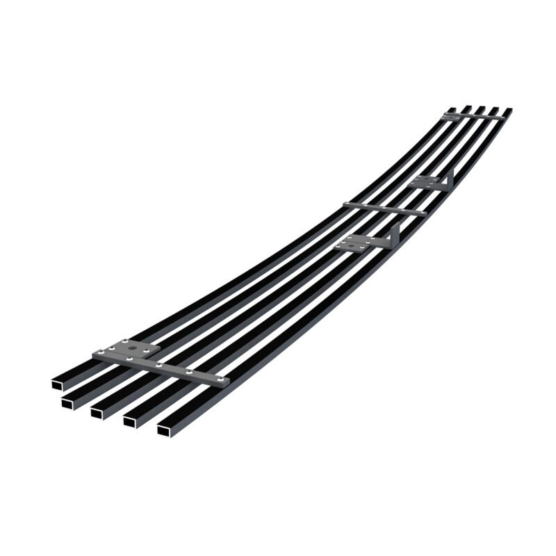 Fits 2006-2008 Honda Pilot Lower Bumper Black Stainless Steel Billet Grille - Image 2