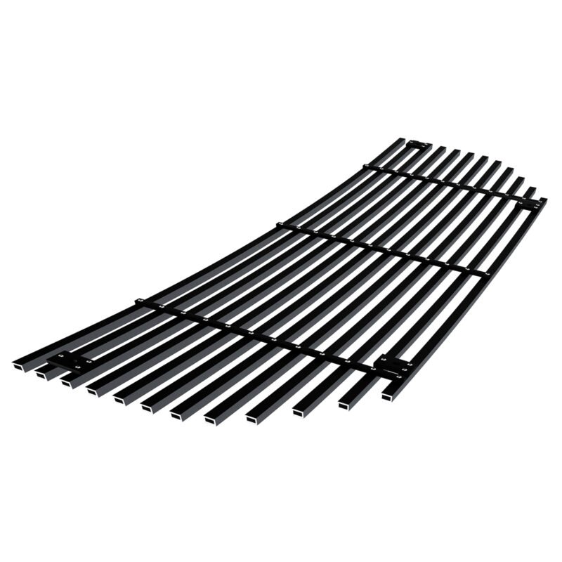 Fits 2009-2011 Honda Pilot Main Upper Black Stainless Steel Billet Grille - Image 2