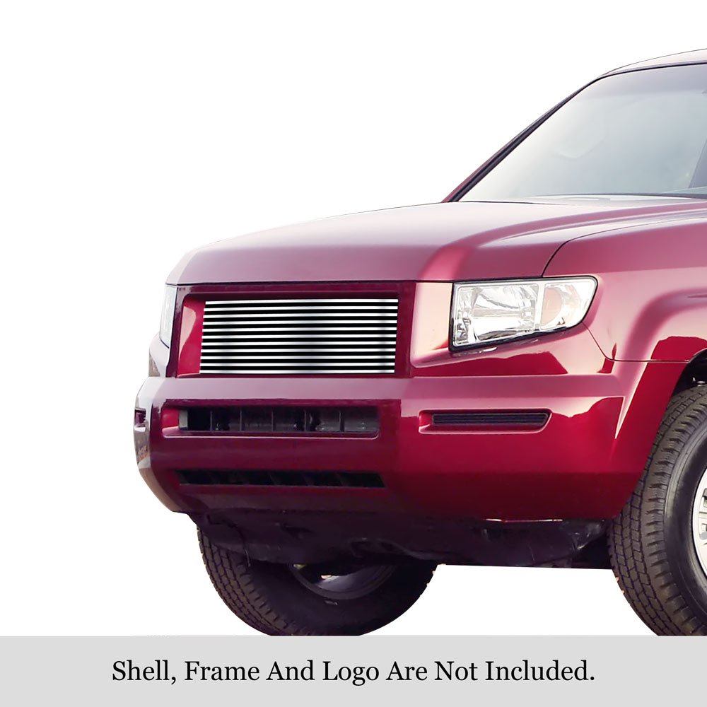 Fits 2005-2008 Honda Ridgeline Main Upper Stainless Steel Billet Grille - Image 3