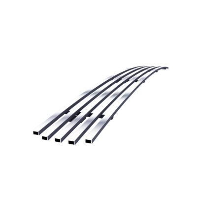 Fits 2005-2008 Honda Ridgeline 1 Center PC (Will Not Fit Vehicles With OE Chrome Bumper Package) Lower Bumper Stainless Steel Billet Grille