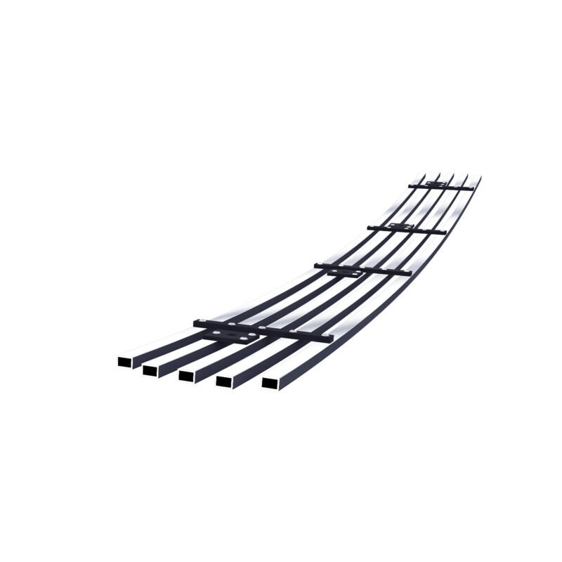 Fits 2005-2008 Honda Ridgeline 1 Center PC (Will Not Fit Vehicles With OE Chrome Bumper Package) Lower Bumper Stainless Steel Billet Grille - Image 2