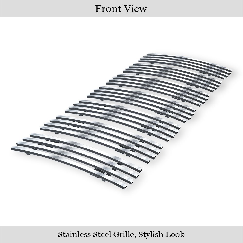 Fits 2008-2012 Jeep Liberty Main Upper Stainless Steel Billet Grille