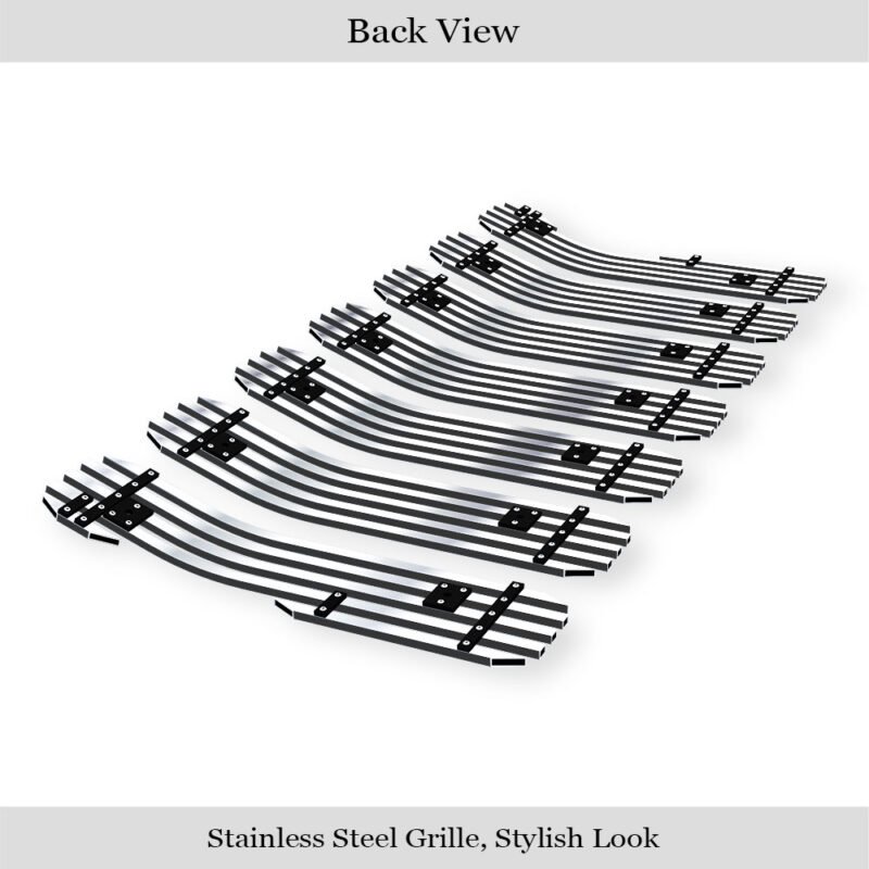 Fits 2020-2021 Jeep Gladiator Main Upper Stainless Steel Billet Grille - Image 2