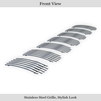 Fits 2006-2008 Jeep Grand Cherokee 2006-2008 Jeep Grand Cherokee Overland /2006-2008 Jeep Grand Cherokee SRT8 Main Upper Stainless Steel Billet Grille