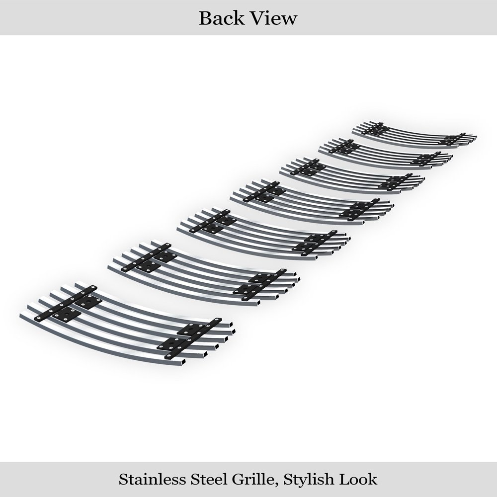 Fits 2006-2008 Jeep Grand Cherokee 2006-2008 Jeep Grand Cherokee Overland /2006-2008 Jeep Grand Cherokee SRT8 Main Upper Stainless Steel Billet Grille - Image 2