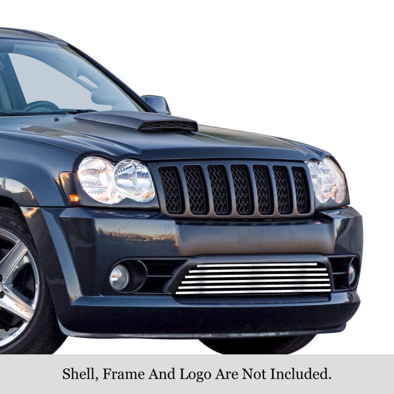 Fits 2009-2010 Jeep Grand Cherokee SRT8 Lower Bumper Stainless Steel Billet Grille - Image 3