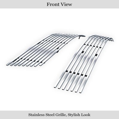 Fits 2007-2008 Lincoln MKZ Main Upper + Lower Bumper Stainless Steel Billet Grille
