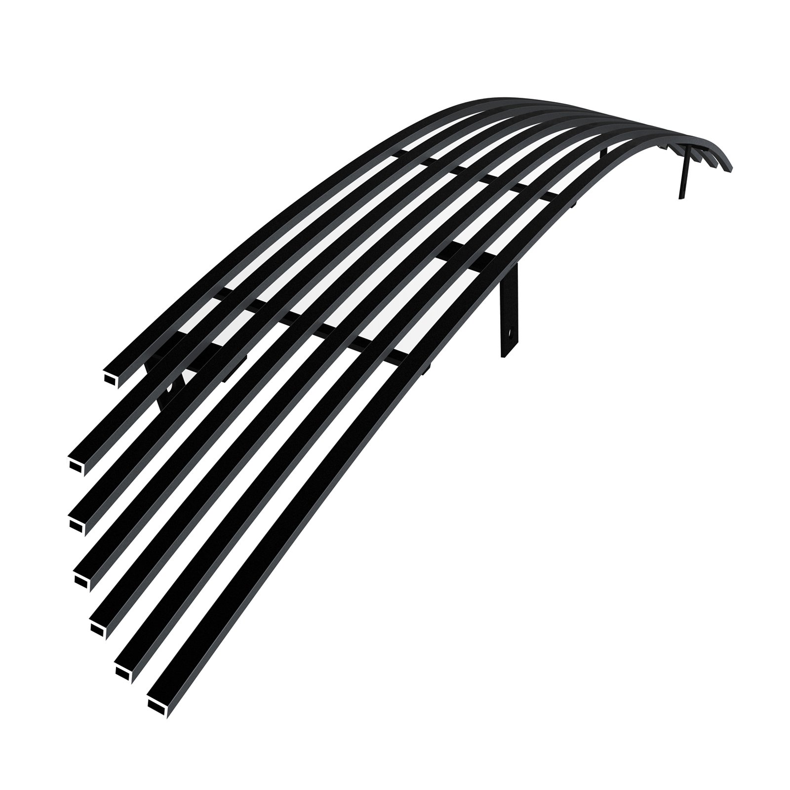Fits 2004-2006 Mitsubishi Galant Lower Bumper Black Stainless Steel Billet Grille