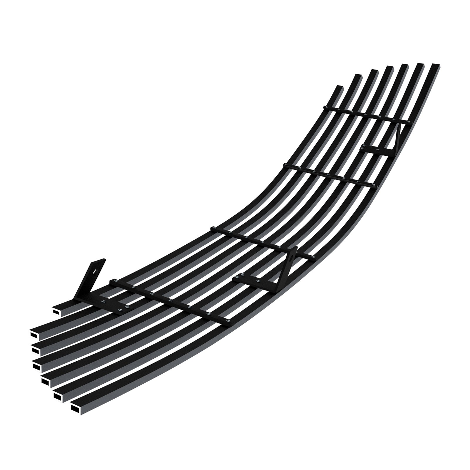 Fits 2004-2006 Mitsubishi Galant Lower Bumper Black Stainless Steel Billet Grille - Image 2