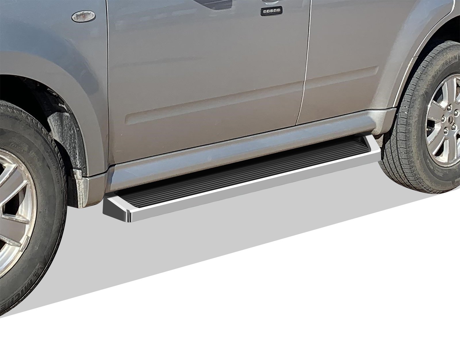 Fits 2008-2012 Ford Escape 2008-2011 Mazda Tribute 2008-2010 Mercury Mariner *Drilling is required on the plastic cover Both Sides iRunning Board
