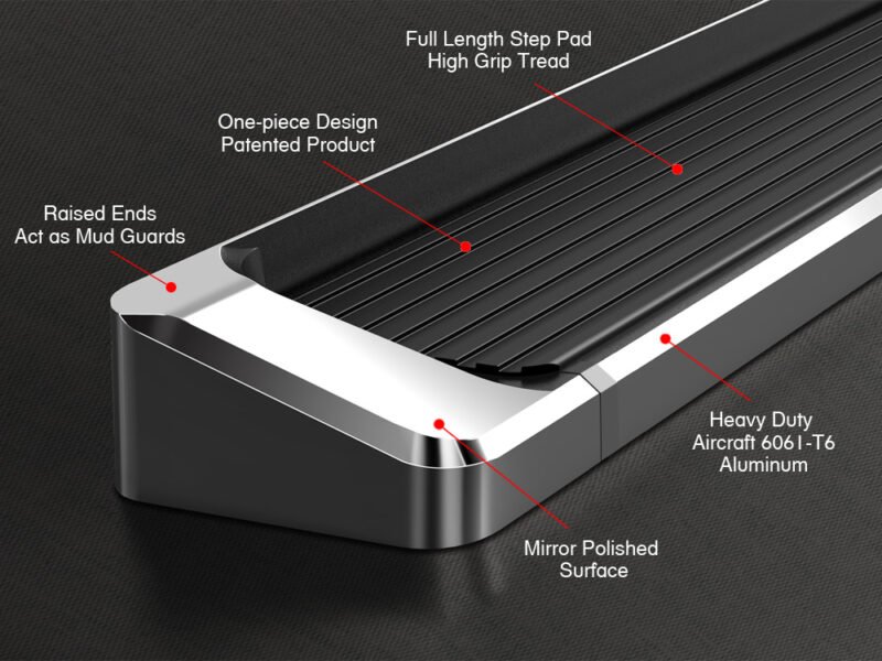 Fits 2008-2012 Ford Escape 2008-2011 Mazda Tribute 2008-2010 Mercury Mariner *Drilling is required on the plastic cover Both Sides iRunning Board - Image 4