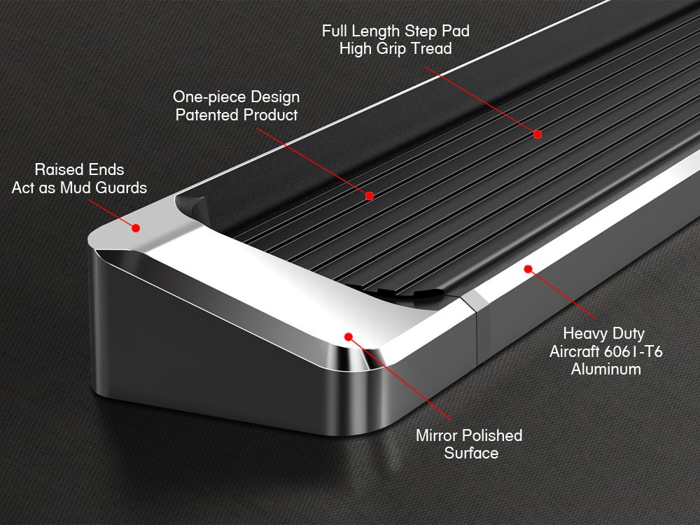 Fits 2008-2012 Ford Escape 2008-2011 Mazda Tribute 2008-2010 Mercury Mariner *Drilling is required on the plastic cover Both Sides iRunning Board - Image 4