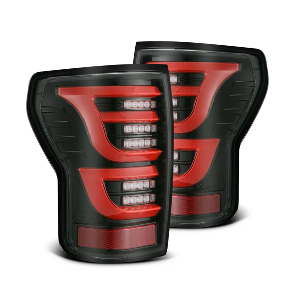 Fits 07-13 Toyota Tundra LUXX-Series LED Tail Lights Black-Red