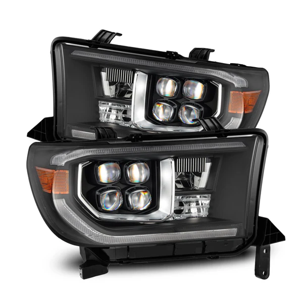 Fits 07-13 Toyota Tundra/08-17 Toyota Sequoia MK II NOVA-Series LED Projector Headlights Black (With Level Adjuster)