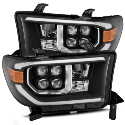 Fits 07-13 Toyota Tundra/08-17 Toyota Sequoia NOVA-Series LED Projector Headlights Black (With Level Adjuster)