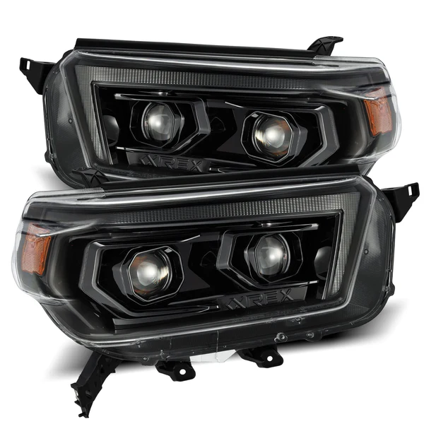 Fits 10-13 Toyota 4Runner LUXX-Series Projector Headlights Alpha-Black