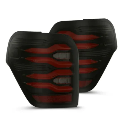 Fits 10-24 Toyota 4Runner LUXX-Series LED Tail Lights Black-Red