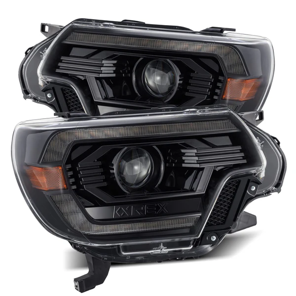 Fits 12-15 Toyota Tacoma PRO-Series Halogen Projector Headlights Alpha-Black