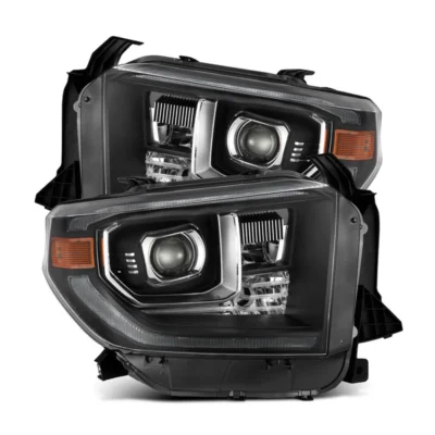 Fits 14-21 Toyota Tundra MK II LUXX-Series LED Projector Headlights Black