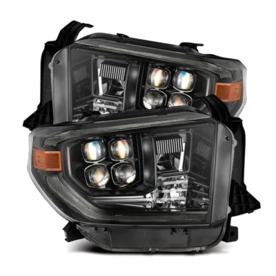 Fits 14-21 Toyota Tundra MK II NOVA-Series LED Projector Headlights Alpha-Black