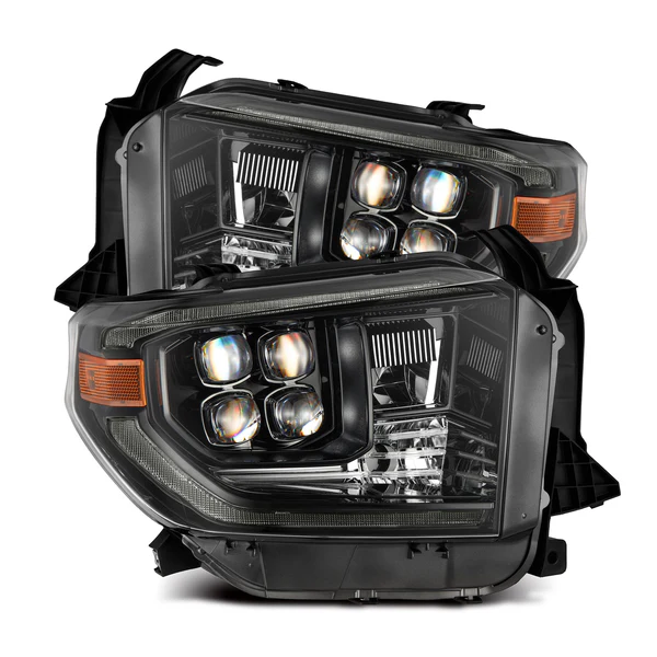 Fits 14-21 Toyota Tundra MK II NOVA-Series LED Projector Headlights Alpha-Black