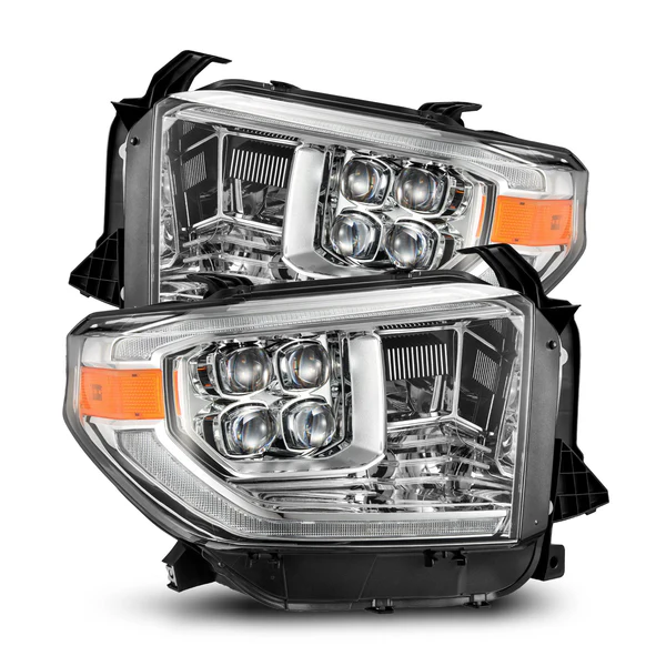 Fits 14-21 Toyota Tundra MK II NOVA-Series LED Projector Headlights Chrome