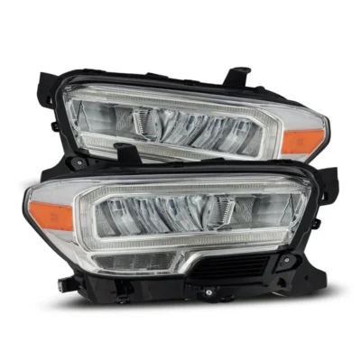 Fits 16-23 Toyota Tacoma LUXX-Series LED Crystal Headlights Chrome
