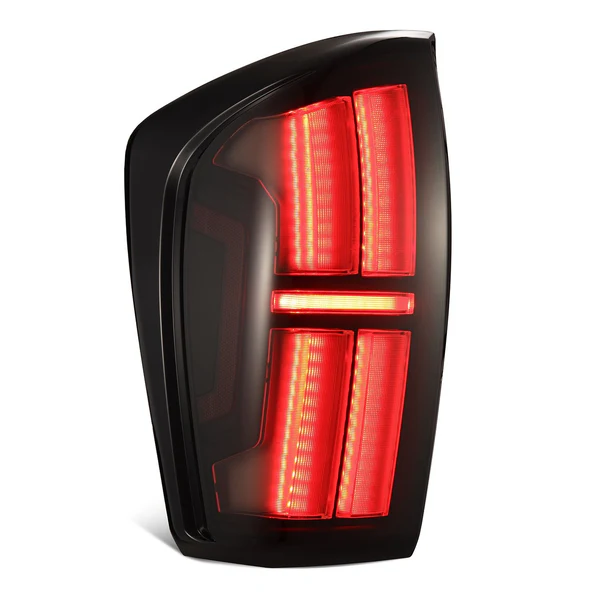 Fits 16-23 Toyota Tacoma NOVA-Series Prismatic LED Tail Lights Alpha-Black - Image 2