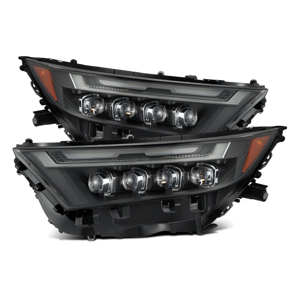 Fits 19-25 Toyota RAV4 (Low Trim) NOVA-Series LED Projector Headlights Black