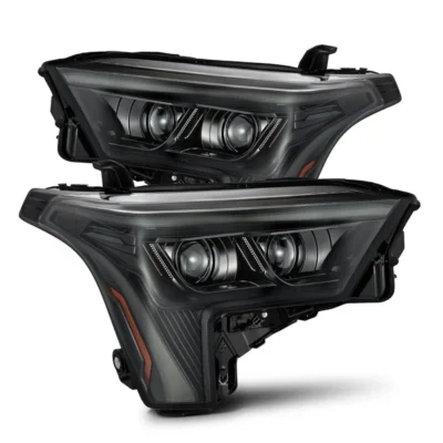 Fits 22-25 Toyota Tundra/Sequoia LUXX-Series LED Projector Headlights Alpha-Black