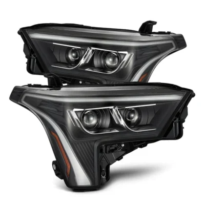Fits 22-25 Toyota Tundra/Sequoia LUXX-Series LED Projector Headlights Black