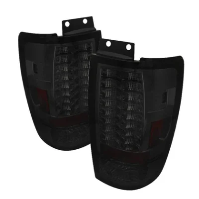 Fits Ford Expedition 97-02 Version 2 LED Tail Lights - Smoke