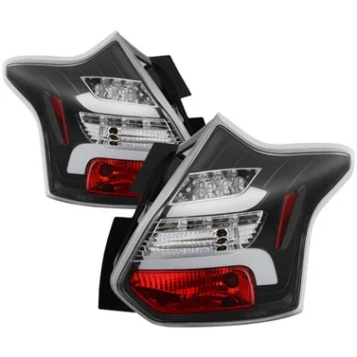 Fits Ford Focus 12-14 5Dr Only ( Do not Fit 4Dr Sedan ) LED Tail Lights - Black