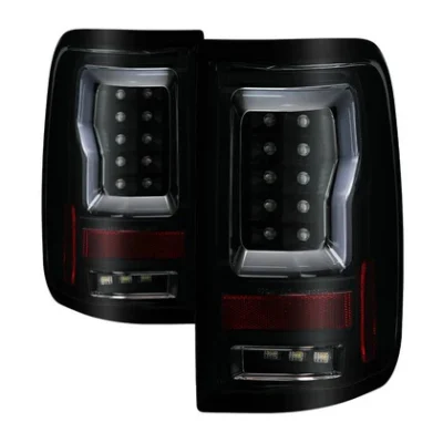 Fits Ford F150 Styleside 04-08 (Not Fit Heritage & SVT) Version 2 Light Bar LED Tail Lights - Black Smoke