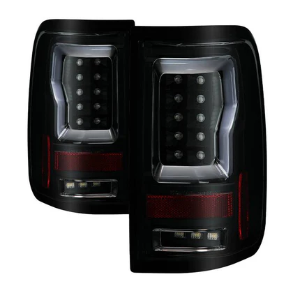 Fits Ford F150 Styleside 04-08 (Not Fit Heritage & SVT) Version 2 Light Bar LED Tail Lights - Black Smoke