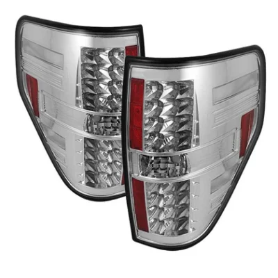 Fits Ford F150 09-14 LED Tail Lights - Chrome