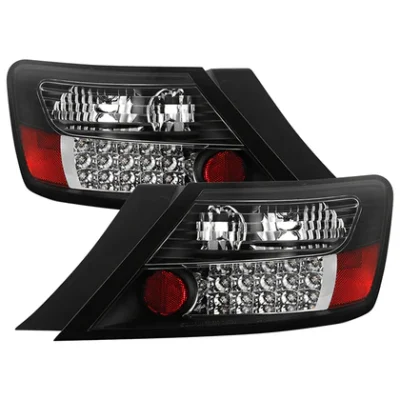Fits Honda Civic 06-08 2Dr LED Tail Lights - Black