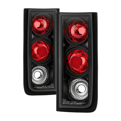 Fits Hummer H2 03-09 ( Non H2T ) Euro Style Tail Lights - Black