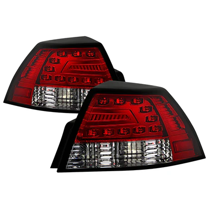 Fits Pontiac G8 08-09 (1157 & 3157 plug included within the housing) LED Tail Lights - Red Clear