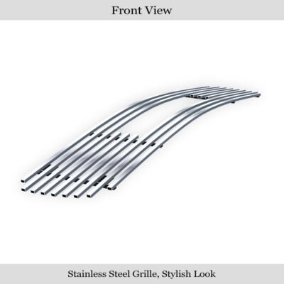 Fits 1998-2003 GMC Jimmy With Logo Show/1998-2003 GMC Sonoma With Logo Show Main Upper Stainless Steel Billet Grille