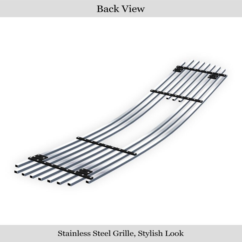 Fits 1998-2003 GMC Jimmy With Logo Show/1998-2003 GMC Sonoma With Logo Show Main Upper Stainless Steel Billet Grille - Image 2