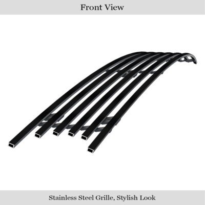 Fits 2006-2009 Toyota Prius With Fog Light Lower Bumper Black Stainless Steel Billet Grille