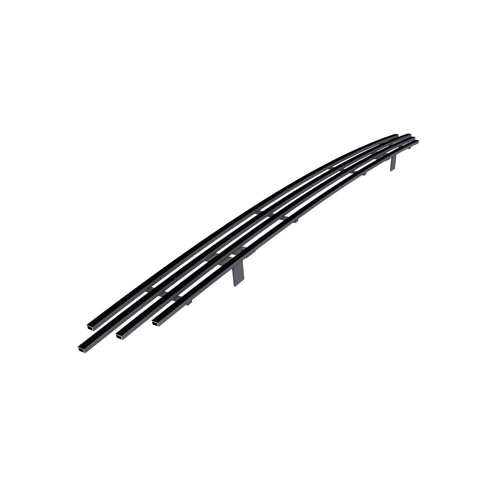 Fits 2012-2015 Toyota Tacoma (Not For X-Runner) Lower Bumper Black Stainless Steel Billet Grille