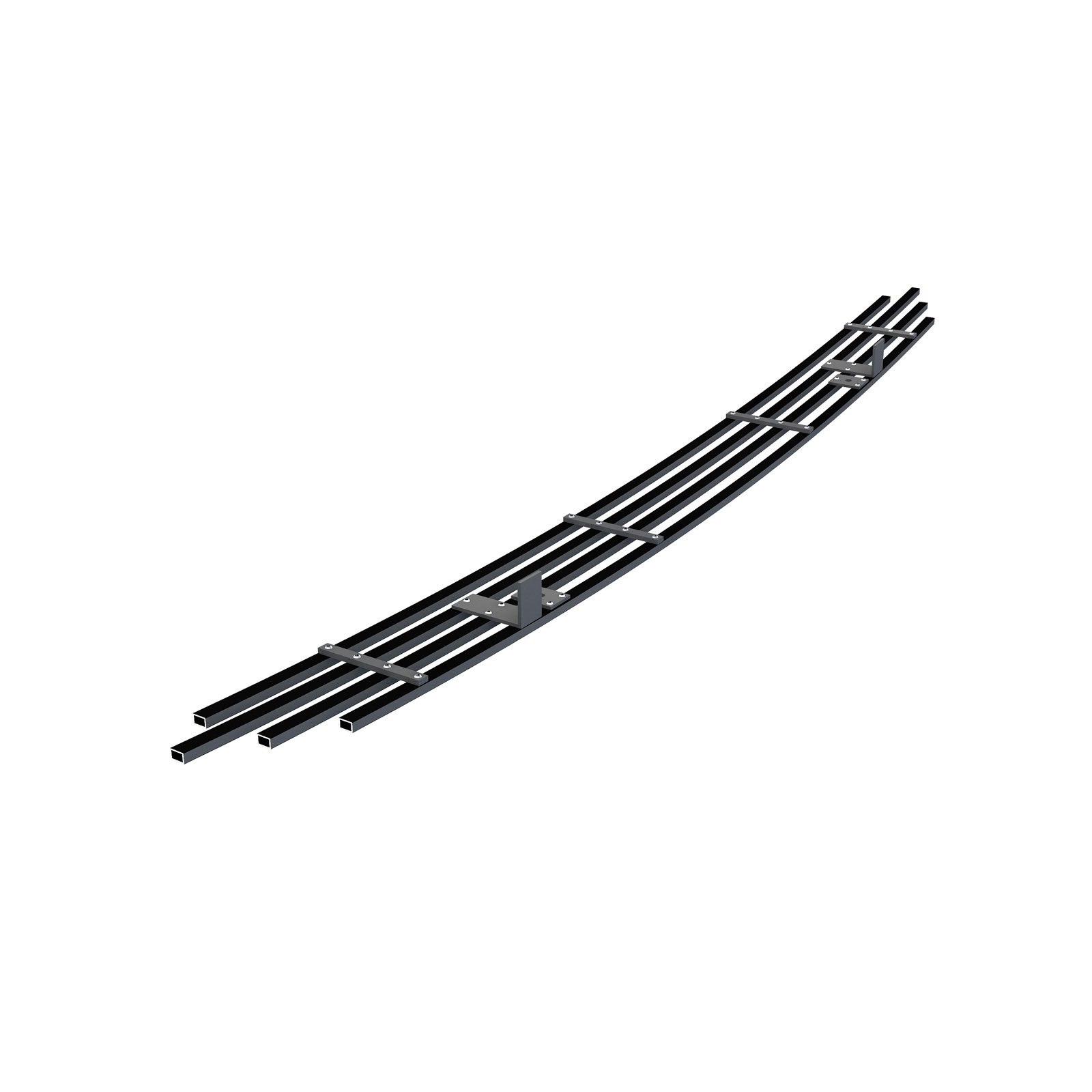 Fits 2012-2015 Toyota Tacoma (Not For X-Runner) Lower Bumper Black Stainless Steel Billet Grille - Image 2