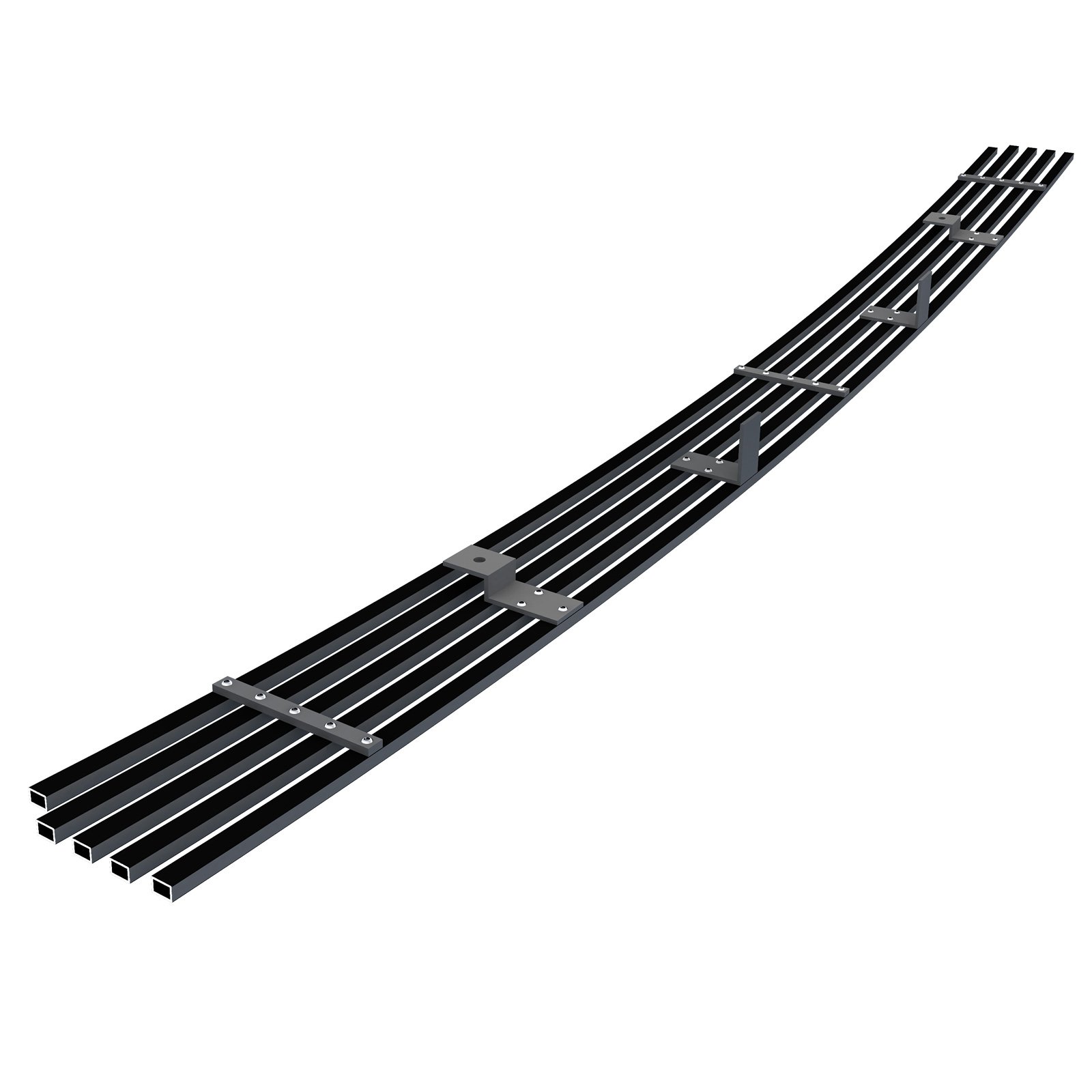 Fits 2005-2011 Toyota Tacoma Lower Bumper Black Stainless Steel Billet Grille - Image 2