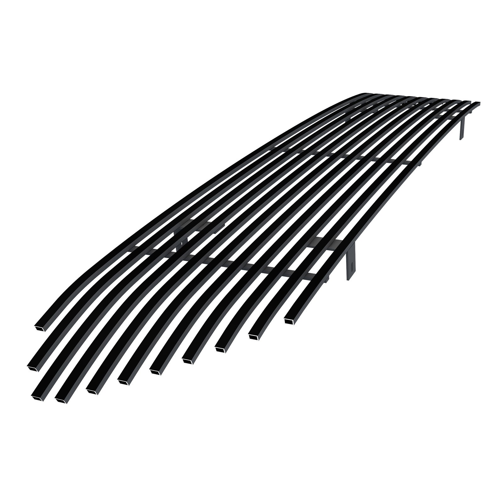 Fits 2012-2015 Toyota Tacoma Main Upper Black Stainless Steel Billet Grille