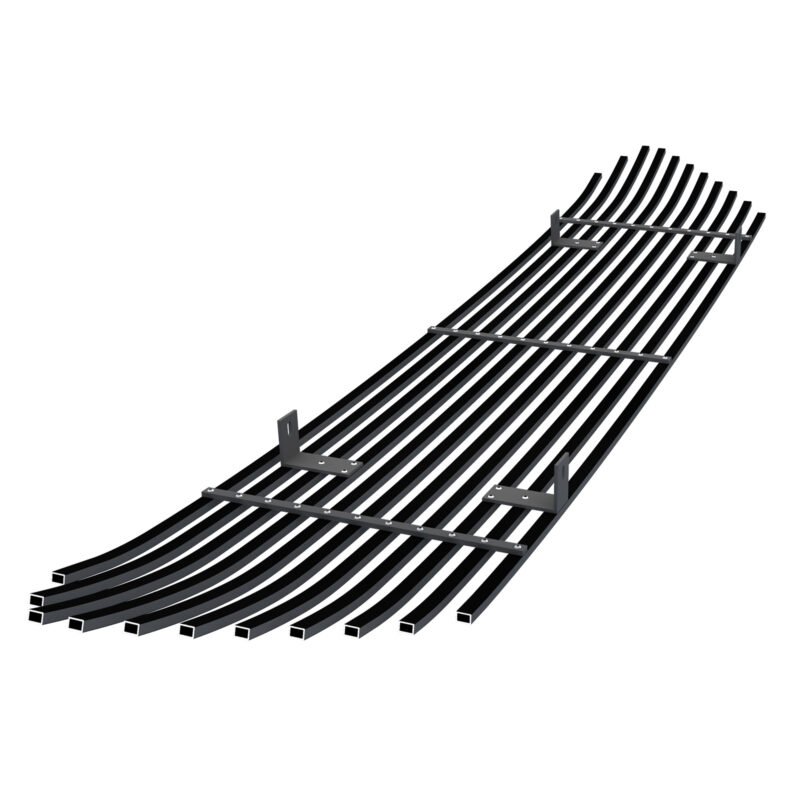 Fits 2012-2015 Toyota Tacoma Main Upper Black Stainless Steel Billet Grille - Image 2